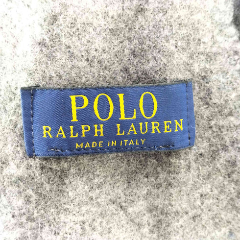 ポロラルフローレン POLO RALPH LAUREN イタリア製 マルチポニー 刺繍 フリンジ マフラー メンズ
